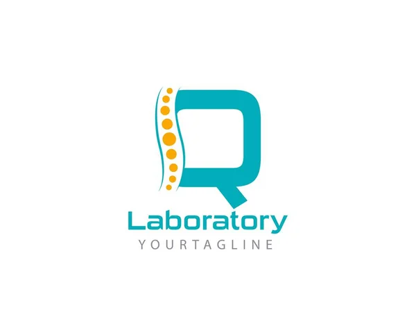 Buchstabe Lab Logo Template Design Vector Dieses Design Eignet Sich — Stockvektor