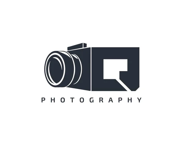 Letter Camera Logo Sjabloon Camera Logo Pictogram Witte Achtergrond Trendy — Stockvector