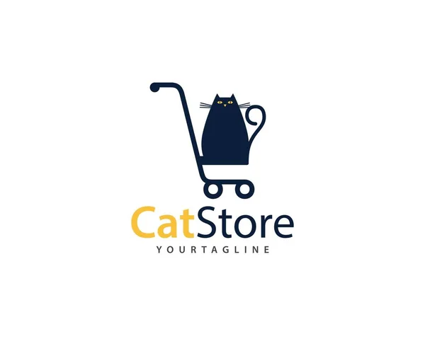 Catstore Brand Cats Store Pets Logo Can Used Cat All — Vettoriale Stock