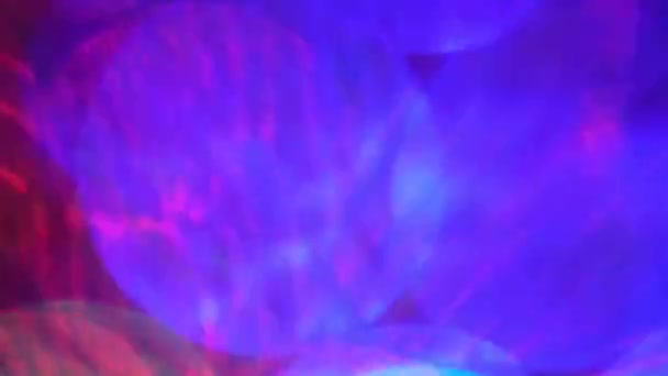 Gyönyörű lila kerek bokeh, videó képernyő kímélő — Stock videók