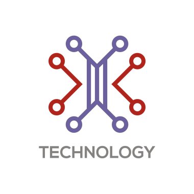 Logo soyut bağlantı vektör