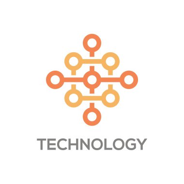 Logo soyut bağlantı vektör