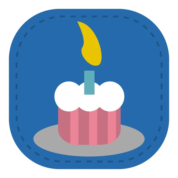 Baby значок день народження cake_Color — стоковий вектор