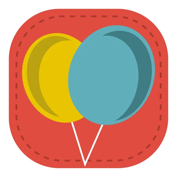 Baby Icon logo balloon _ Color — Vetor de Stock