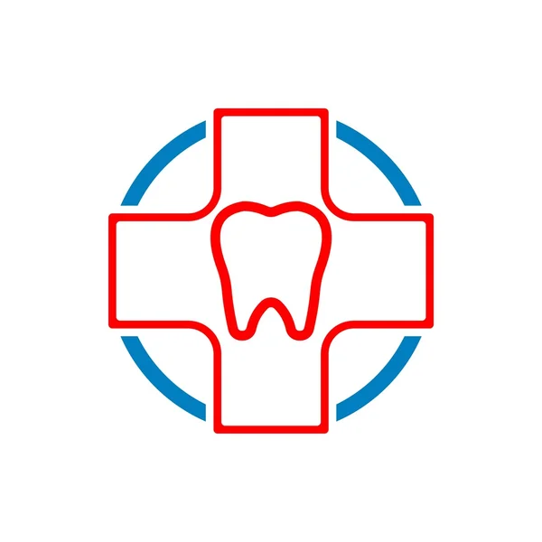 Logo Cuidado dental saludable Protección dental — Archivo Imágenes Vectoriales