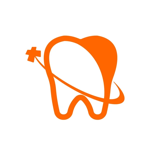 Logo sağlıklı diş bakımı diş koruma Oral — Stok Vektör