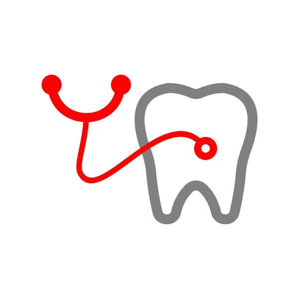 Clínica dental Concepto de logotipo diente médico — Archivo Imágenes Vectoriales