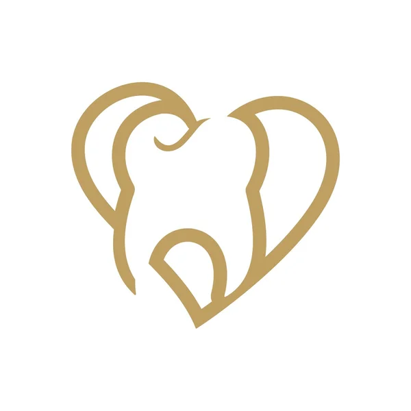 Diş Logo Simge aşk tıbbi kalp