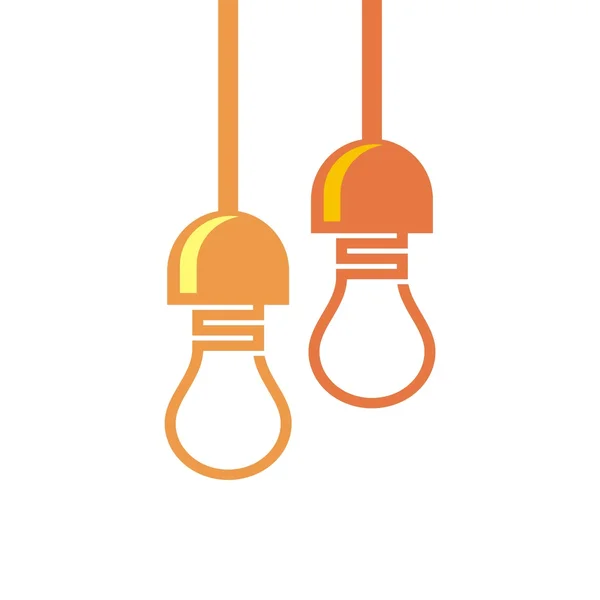 tasarım logo ampul fikir elektrik güç lambası çemberi