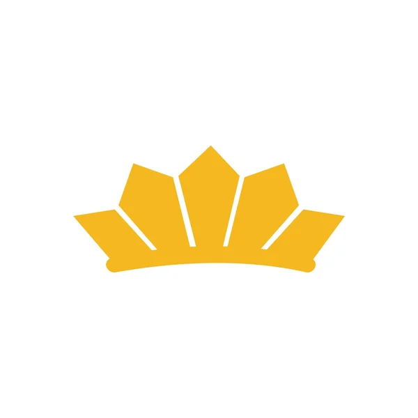 Navrhnout design majestátní království drahokamy zlaté koruny loga — Stockový vektor
