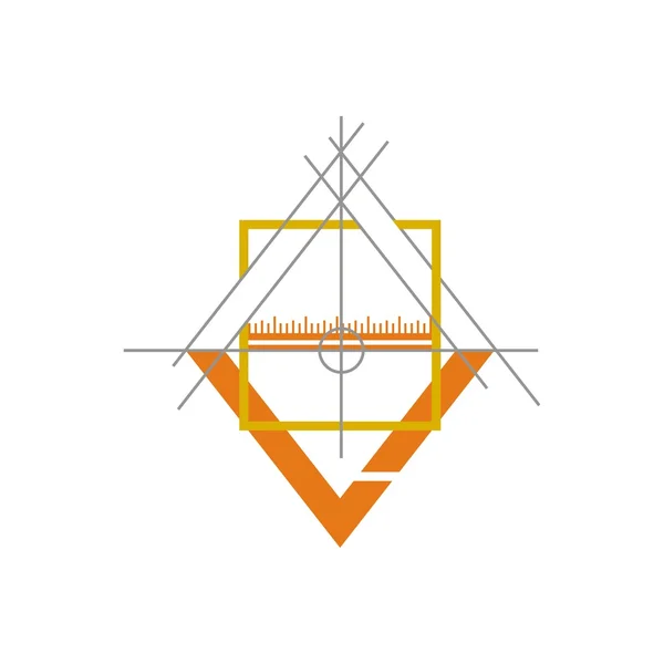 Logó ikon külső otthon design vektor — Stock Vector