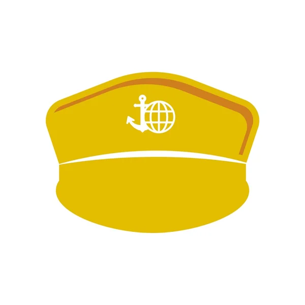 Logo design cap ancora simbolo icona — Vettoriale Stock