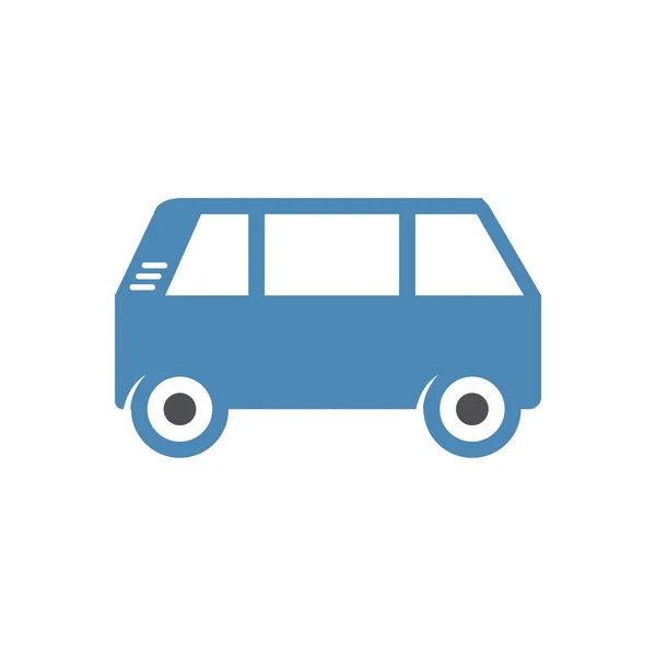 Logo Autotransport Einzelperson Symbol — Stockvektor
