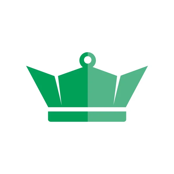 Design logo krone majestätisches königreich design — Stockvektor