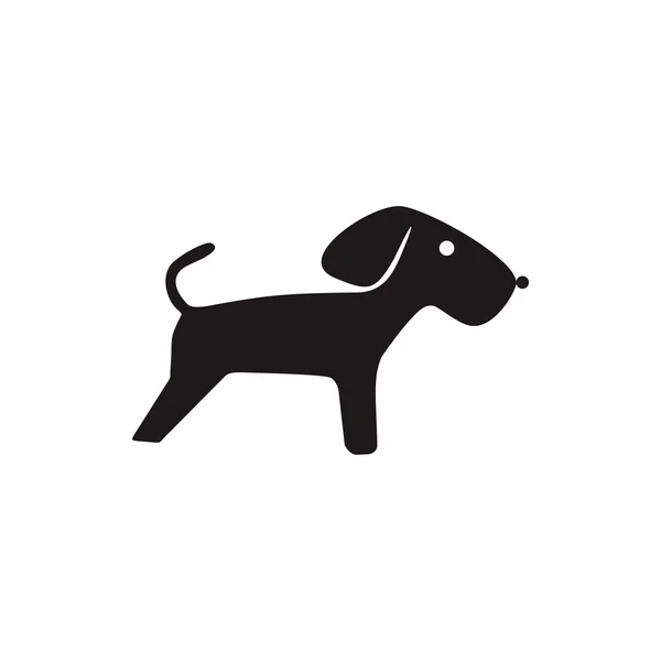 Logo dog little animal vector — Stock Vector
