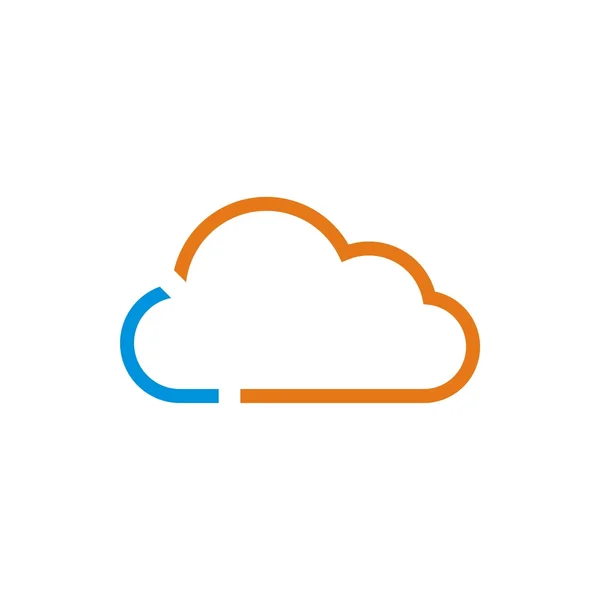 ロゴ雲ベクトル — ストックベクタ