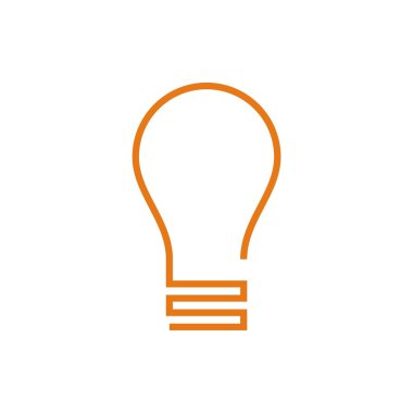 ampul logo vektör simgesi simge elektrik