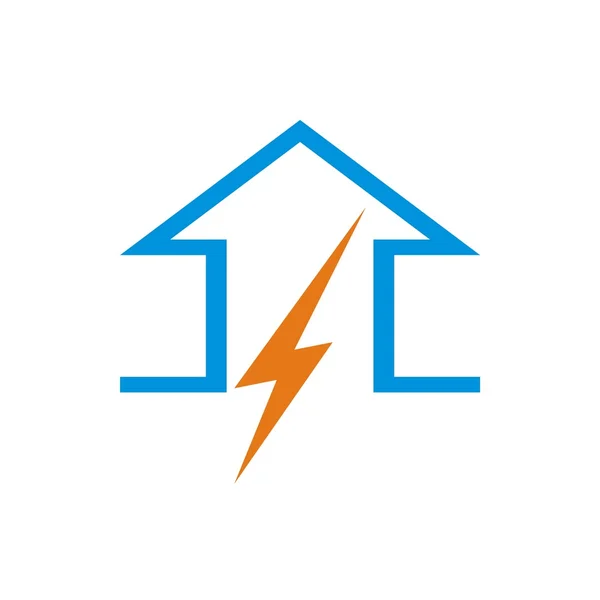 Electric arrow logo symbol power voltage icon vector — Stock Vector