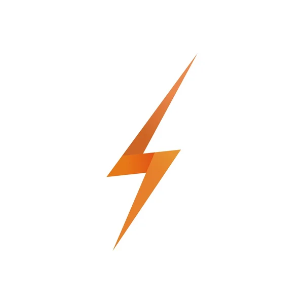 Icono logotipo de energía eléctrica símbolo de alto voltaje — Vector de stock