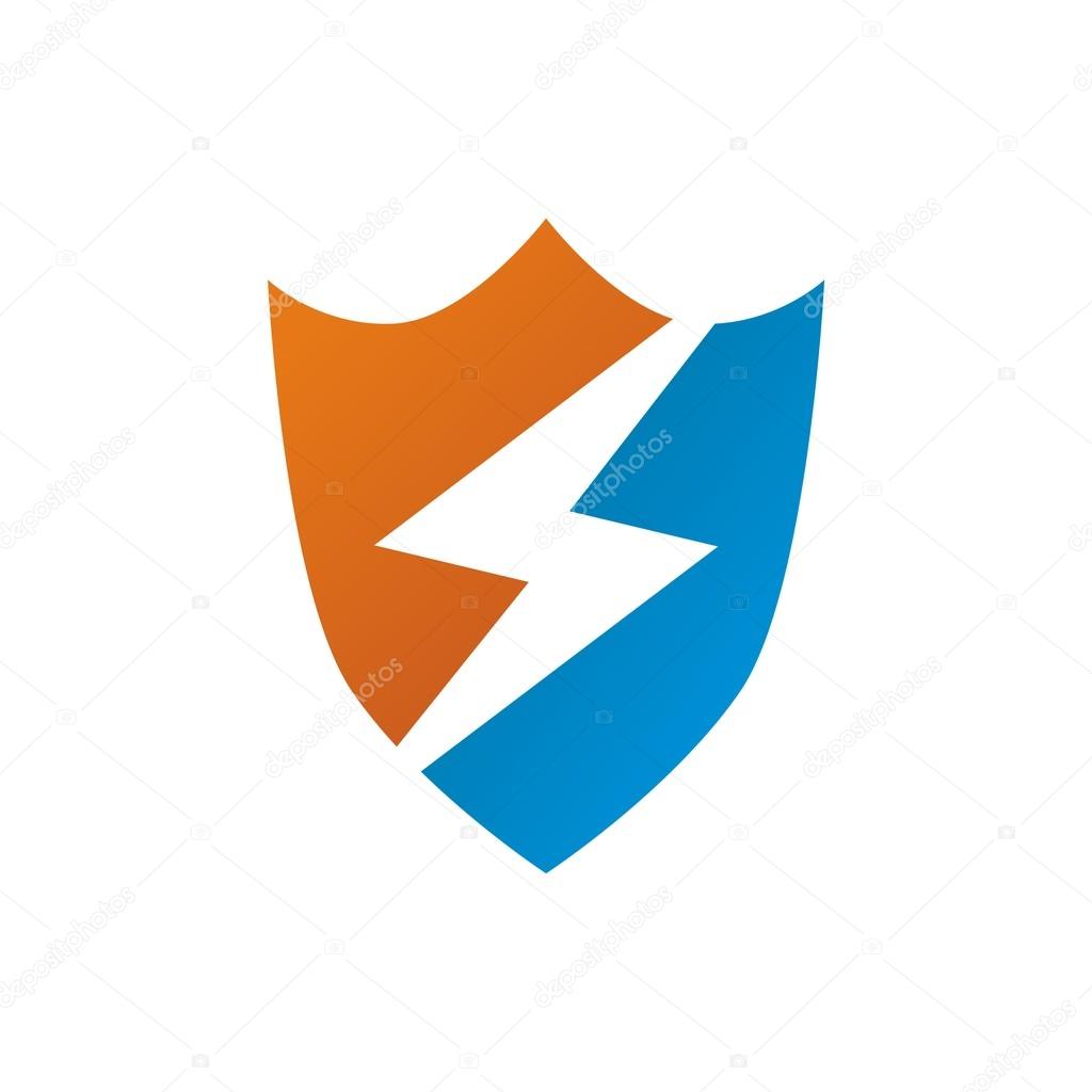 Abstract design electric logo power line voltmeter  tools symbol icon vector