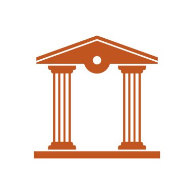 Logo hukuk bina ve adalet simge vektör