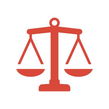 Hukuk firması logo simge denge simge vektör vintage ölçek ile