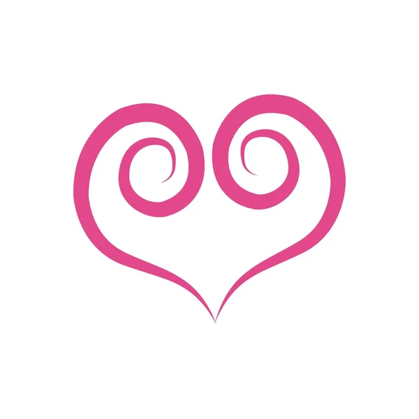 Анотація Логотип Серце Любов Дизайн Векторний бізнес — стоковий вектор