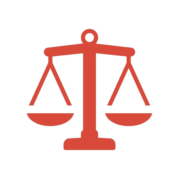 Icona logo studio legale con scala vintage in equilibrio simbolo vettore — Vettoriale Stock
