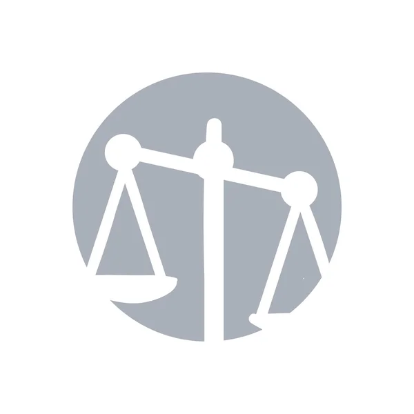 Hukuk firması logo simge vintage ölçek simge vektör ile — Stok Vektör