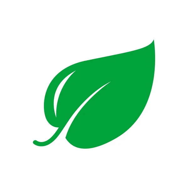 Logo hoja planta icono vector — Vector de stock