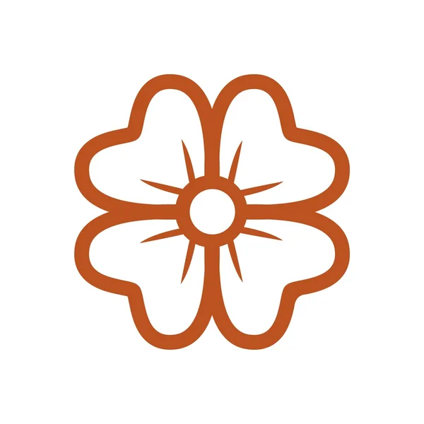 Logo folha planta ícone flor vetor — Vetor de Stock