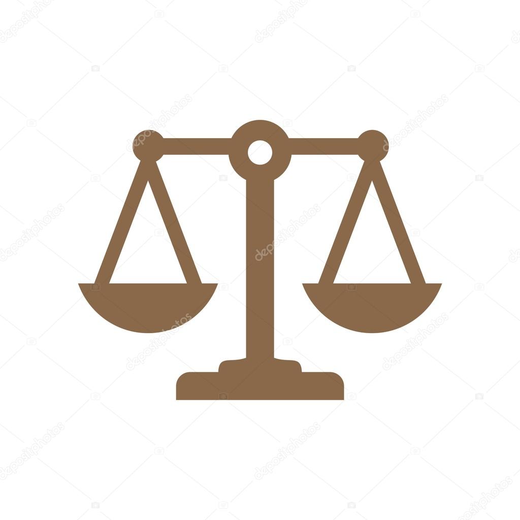 Symbol abstract logo law firm legal scale icon justice template design vector