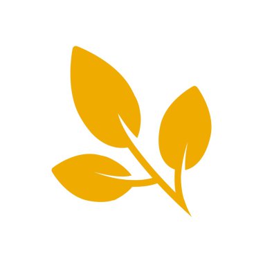 Logo bitki simge vektör yaprak