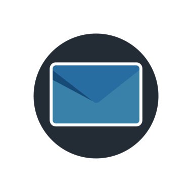 Logo iş e-posta iletişim ileti tasarım simgesi