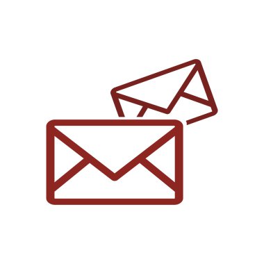 Logo zarf posta adresi mesaj bülten sembol simge vektör