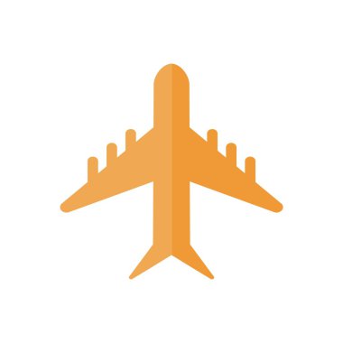 Tatil seyahat uçak logo simge vektör
