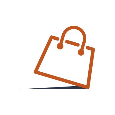 logo alışveriş torbaları sembol simge vektör