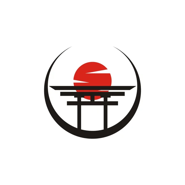 Japán szimbólum ikon tervező grafikus — Stock Vector