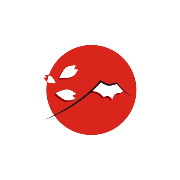 Símbolo japonés icono diseño gráfico — Vector de stock