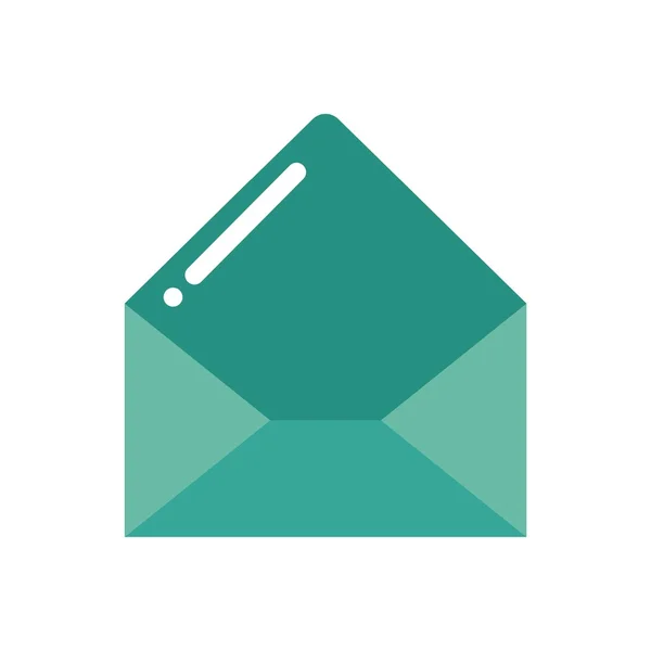 Logo sobre dirección de correo icono mensaje boletín de noticias símbolo vector — Vector de stock