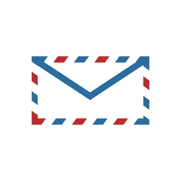 Logo busta indirizzo e-mail icona messaggio newsletter simbolo vettore — Vettoriale Stock