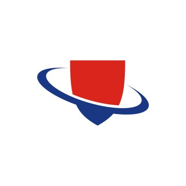 güvenlik kalkanı simgesi simgesini daire logo