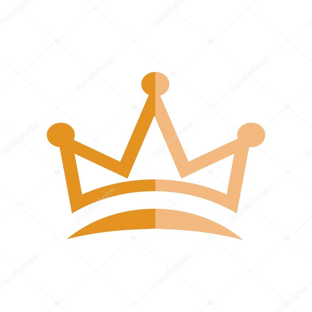 Logo design symbol crown jewelry majestic princes kingdom design vector