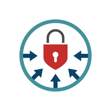 güvenlik kalkanı sembolü sunlight simge daire logo koruma asma kilit