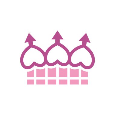 Logo aşk insanlar kalp iş yaratıcı vektör