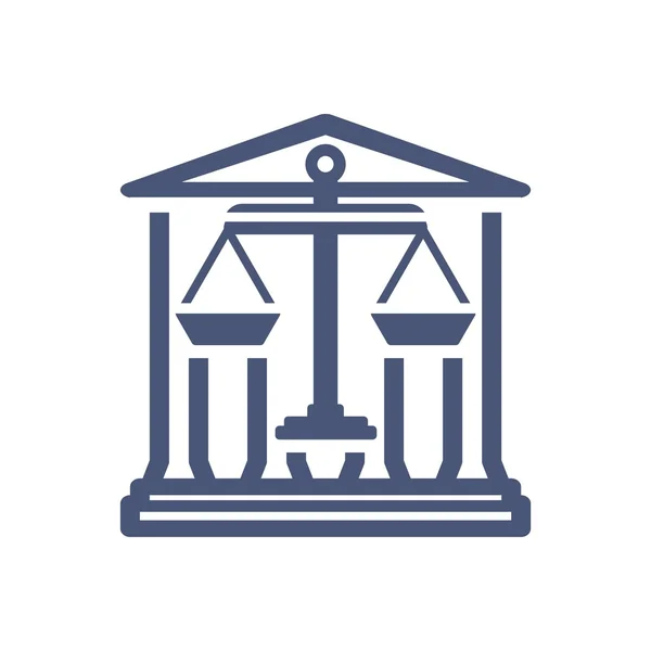 Hukuk firması logo simge denge simge vektör vintage ölçek ile