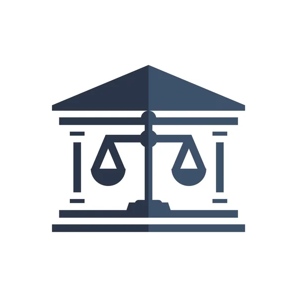 Hukuk firması logo simge denge simge vektör vintage ölçek ile