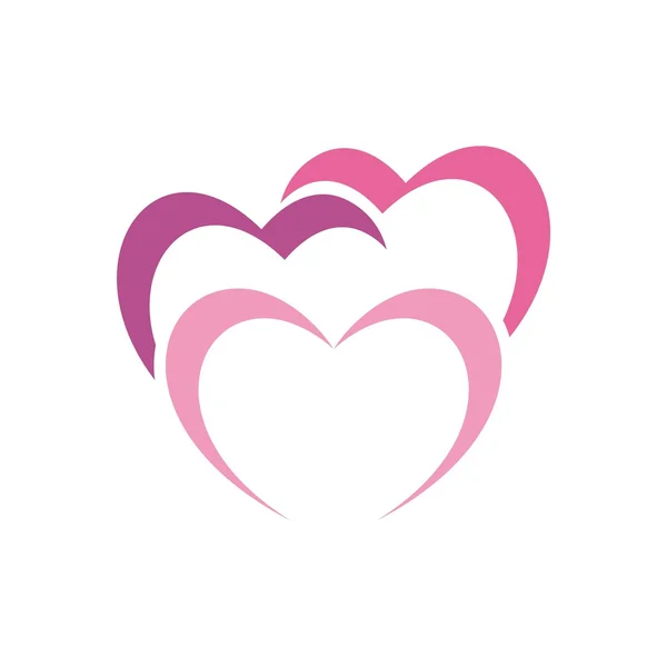 Логотип Icon Infinity three Love Couple symbol chatt — стоковый вектор