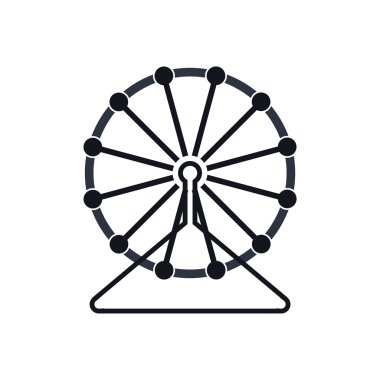 Park orman sembol simge logo doğal vektör