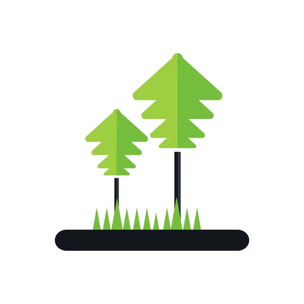 Ikona logo Park Forest symbol wektor naturalne — Wektor stockowy